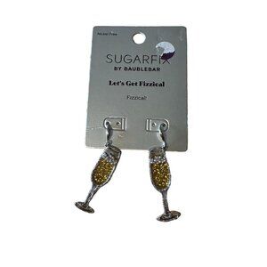 SUGAR FIX by BAUBLEBAR Let’s Get Fizzical Champagne Drop Earrings NEW